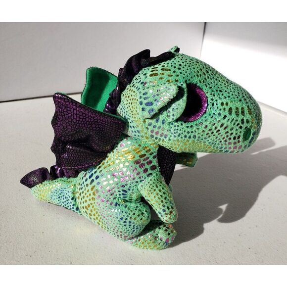 Ty Beanie Boos Cider the Green Dragon 2015 Stuffed Plush Animal - Picture 3 of 8